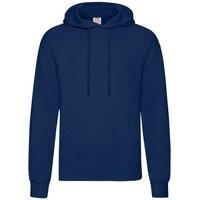 Fruit of the Loom Men's Hooded Sweatshirt Hoodie in Mid Navy | Size: XL