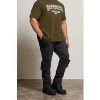 BadRhino Men's Cargo Trousers in Black | Size: 56