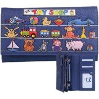 Mala leather Women's Beau Bulldog The Toy Shop Matinee Purse in Blue