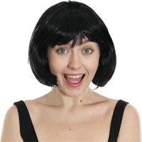 I Love Fancy Dress Women's Black Bob Wig | Size: 24 Pack