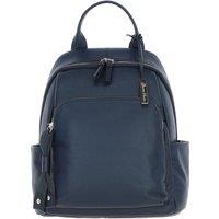 Ashwood Leather Women's 'Lusso Legato' Real Leather Backpack in Navy