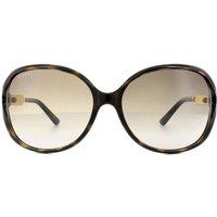Gucci Women's Fashion Havana Gold Brown Gradient Sunglasses