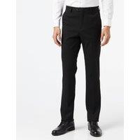 XPOSED Men's Jross Tailored Formal Suit Trousers in Black | Size: 38
