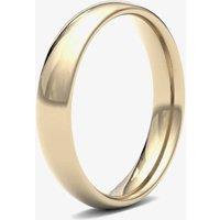 T.H.Baker Men's 9ct Yellow Gold 4.0mm Medium Court Wedding Ring 4GMC-9Y | Size: Small
