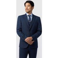 Limehaus Men's Regular Fit Navy Trousers | Size: 32L