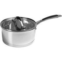 Prochef 18cm Stainless Steel Saucepan with Lid - Silver