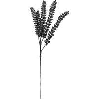 VFM e-Store Christmas Long Stem with Glitter Decoration 80cm x 27cm Black X 1 | Size: 80 cm x 27 cm
