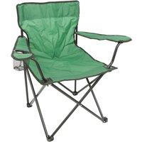 Harbour Housewares Folding Canvas Camping Chair - Matt Black in Green