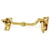 Securit Brass Cabin Hook in Brown