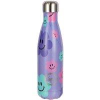 Hype 500ml Happy Flowers Purple Thermal Water Bottle