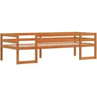 Berkfield Home Kids' Bed Frame without Mattress Wax Brown 90x200 cm