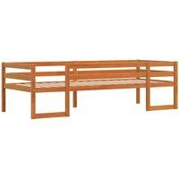 Berkfield Home Kids' Bed Frame without Mattress Wax Brown 90x190 cm Single