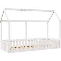 Berkfield Home Kids' House Bed Frame without Mattress White 80x200 cm