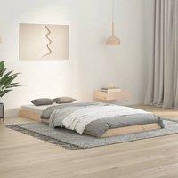 Berkfield Home Bed Frame without Mattress 90x200 cm Solid Wood Pine in Brown