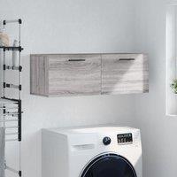 Berkfield Home Wall Cabinet Grey Sonoma 100x36.5x35 cm Engineered Wood