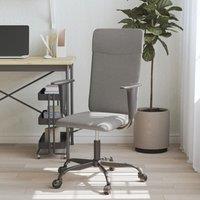 Berkfield Home Office Chair Dark Grey Fabric