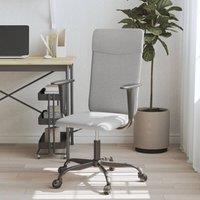 Berkfield Home Office Chair Light Grey Fabric