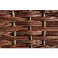 Primrose Willow Bunch Weave Coppiced Hurdle Fence Panel Handwoven 6ft x 3ft in None