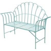 Melody Maison Antique Sage Green Garden Bench in Olive