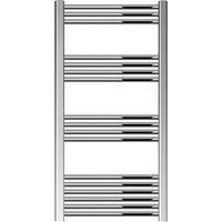 Balterley Straight Heated Towel Rail Radiator, 403W, 600 x 1100mm, Chrome in Silver