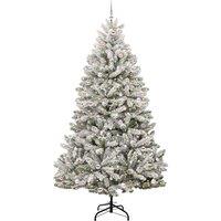 Berkfield Home Elegant Artificial Christmas Tree Green & White 270 cm PVC & Metal