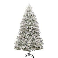 Berkfield Home Elegant Artificial Christmas Tree Green & White 240 cm PVC & Metal