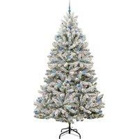 Berkfield Home Elegant Artificial Christmas Tree Green & White 270 cm PVC & Metal