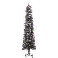 Berkfield Home Elegant Artificial Christmas Tree with 300 LEDs Green 58 x 58 x 210 cm