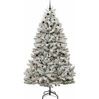 Berkfield Home Elegant Artificial Christmas Tree Green & White 270 cm PVC & Metal