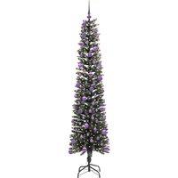 Berkfield Home Elegant Artificial Christmas Tree with 300 LEDs Green 58 x 58 x 240 cm