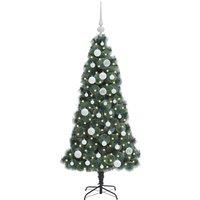 Berkfield Home Elegant Artificial Pre-lit Christmas Tree with Ball Set Green 120 cm