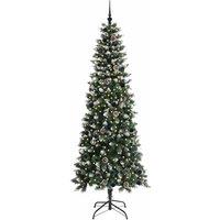 Berkfield Home Elegant Artificial Christmas Tree with 300 LEDs Green 96 x 96 x 240 cm