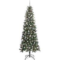 Berkfield Home Elegant Artificial Christmas Tree with 300 LEDs Green 96 x 96 x 240 cm