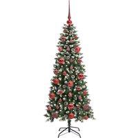 Berkfield Home Elegant Artificial Christmas Tree with 150 LEDs Green 66 x 66 x 150 cm