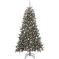 Berkfield Home Modern Artificial Christmas Tree with 300 LEDs Green 99 x 99 x 180 cm