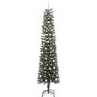 Berkfield Home Elegant Artificial Christmas Tree with 300 LEDs Green 58 x 58 x 240 cm