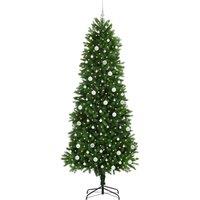 Berkfield Home Realistic Christmas Tree with 300 LEDs with Stand Green 240 cm PE