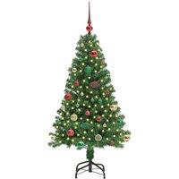 Berkfield Home Green Artificial Christmas Tree with 150 LEDs with Stand Green 150 cm