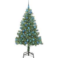 Berkfield Home Lush Christmas Tree with 300 LEDs with Stand Green 180 cm PVC