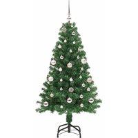 Berkfield Home Green Artificial Christmas Tree with 150 LEDs with Stand Green 150 cm