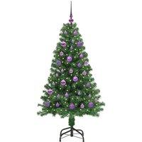 Berkfield Home Green Artificial Christmas Tree with 150 LEDs with Stand Green 150 cm