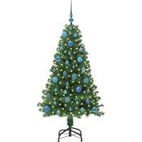 Berkfield Home Green Artificial Christmas Tree with 150 LEDs with Stand Green 150 cm