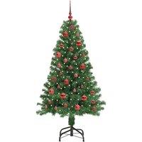 Berkfield Home Green Artificial Christmas Tree with 150 LEDs with Stand Green 150 cm