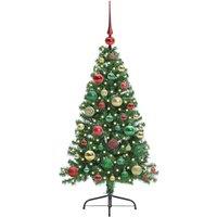 Berkfield Home Beautiful Artificial Pre-lit Christmas Tree Green 120 cm PVC