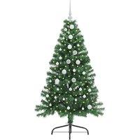 Berkfield Home Beautiful Artificial Pre-lit Christmas Tree Green 150 cm PVC
