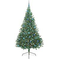 Berkfield Home Beautiful Artificial Pre-lit Christmas Tree Green 240 cm PVC