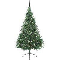 Berkfield Home Beautiful Artificial Pre-lit Christmas Tree Green 240 cm PVC