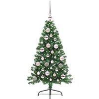 Berkfield Home Beautiful Artificial Pre-lit Christmas Tree Green 120 cm PVC