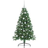 Berkfield Home Beautiful Artificial Pre-lit Christmas Tree Green 120 cm PVC