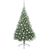 Berkfield Home Beautiful Artificial Pre-lit Christmas Tree Green 180 cm PVC